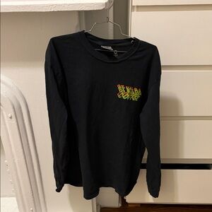 Comfort Colors Black Long Sleeve Tee with Colorful Graphic